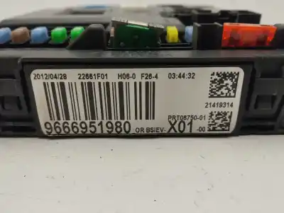 Second-hand car spare part fuse box unit for citroen ds3 techno style oem iam references 9666951980  