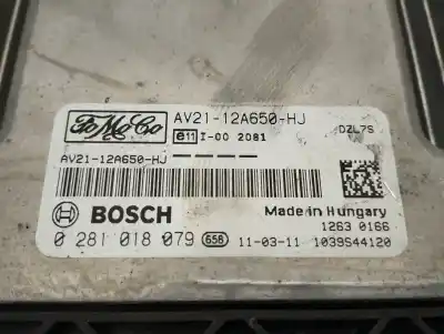 Second-hand car spare part ecu engine control for ford fiesta (cb1) titanium oem iam references av2112a650hj  