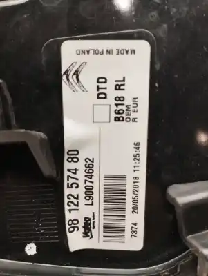 Second-hand car spare part right tailgate light for citroen c3 elle oem iam references 9812257480  