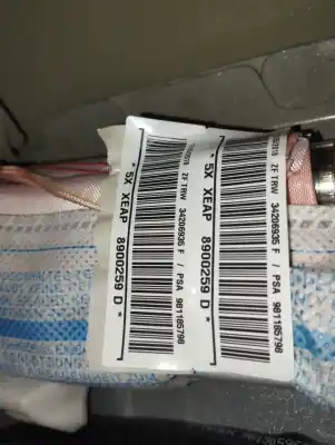 Peça sobressalente para automóvel em segunda mão airbag de cortina dianteiro direito por citroen c3 elle referências oem iam 981185798