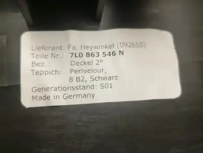 Автозапчастина б/у задній лоток для porsche cayenne (typ 9pa) s посилання на oem iam 95555114701
