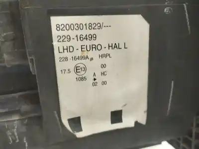 Second-hand car spare part left headlight for renault modus confort dynamique oem iam references 8200301829  