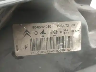 Second-hand car spare part right headlight for citroen c2 audace oem iam references 9642281080  