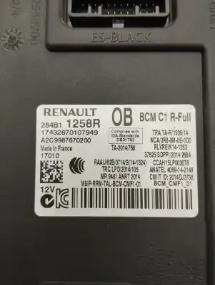 Tweedehands auto-onderdeel elektronische module voor renault espace v (jr_) 1.6 dci 160 oem iam-referenties 284b11258r  