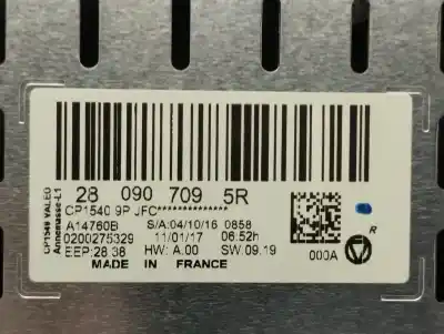 Tweedehands auto-onderdeel multifunctioneel display voor renault espace v (jr_) 1.6 dci 160 oem iam-referenties 280907095r  