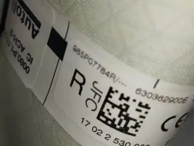 Автозапчастина б/у передня права подушка безпеки для renault espace v (jr_) 1.6 dci 160 посилання на oem iam 985p07784r  