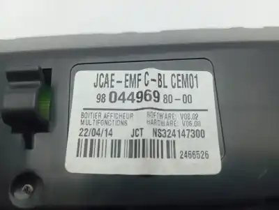 Second-hand car spare part multifunction display for citroen ds4 design oem iam references 9804496980  