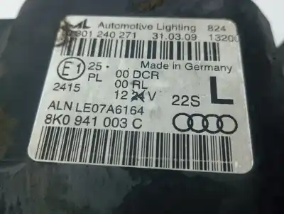 Автозапчастина б/у ліва фара для audi a4 b8 (8k2) 2.0 tdi посилання на oem iam 8k0941003c  