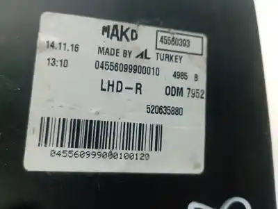 Second-hand car spare part right headlight for citroen nemo furgón oem iam references 45560393  