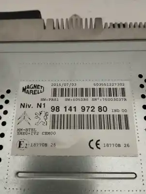 Peça sobressalente para automóvel em segunda mão módulo / sistema de navegação gps por citroen c4 lim. feel edition referências oem iam 9814197280  