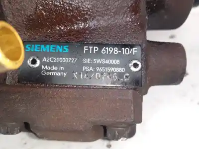 Second-hand car spare part injection pump for citroen c3 1.4 hdi exclusive oem iam references 9651590880  