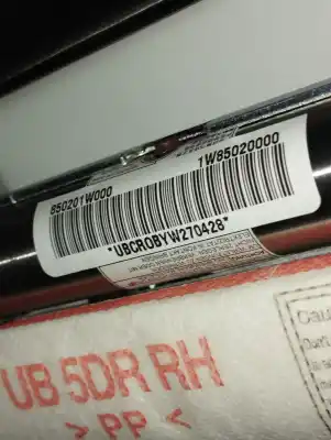 Second-hand car spare part front right curtain airbag for kia rio drive oem iam references 1w85020000