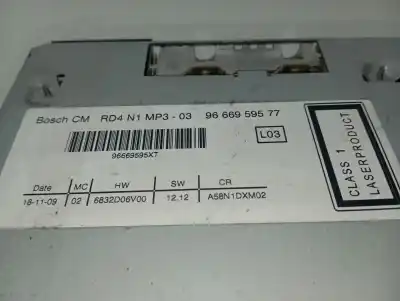Автозапчасти б/у аудиосистема / радио cd за citroen c3 picasso sx ссылки oem iam 9666959577  