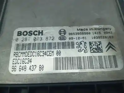 Автозапчасти б/у блок управления двигателем за citroen c3 picasso sx ссылки oem iam 0281013872  