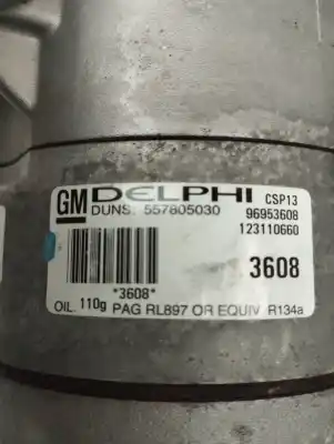 Piesă de schimb auto la mâna a doua COMPRESOR DE AER CONDIȚIONAT pentru CHEVROLET AVEO BERLINA HATCHBACK  Referințe OEM IAM 557805030  