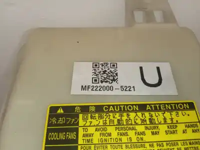 Peça sobressalente para automóvel em segunda mão termoventilador elétrico por toyota yaris active referências oem iam mf2220005221  