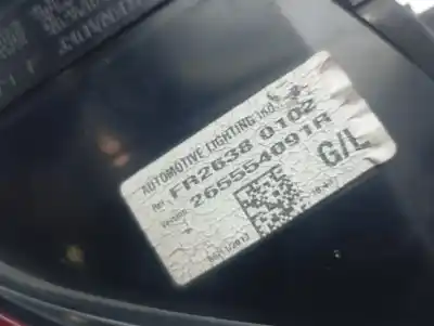 Second-hand car spare part left tailgate light for renault clio iv dynamique oem iam references 265554091r  