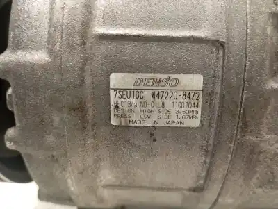 Second-hand car spare part air conditioning compressor for bmw serie 7 (e65/e66) 4.4 v8 32v cat 333 cv / 245 kw oem iam references 4472208472  