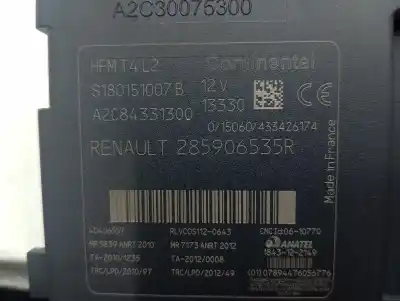 Second-hand car spare part ignition switch for renault clio iv dynamique oem iam references 285906535r  