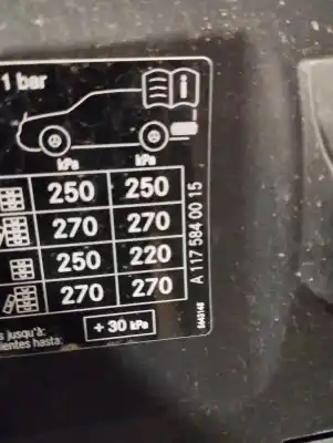 Автозапчасти б/у НАРУЖНАЯ КРЫШКА ТОПЛИВА за MERCEDES-BENZ CLASE CLA (W117)  ссылки OEM IAM A1177570006  