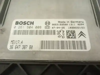 Second-hand car spare part ecu engine control for peugeot 207 xs pack oem iam references 9664738780  