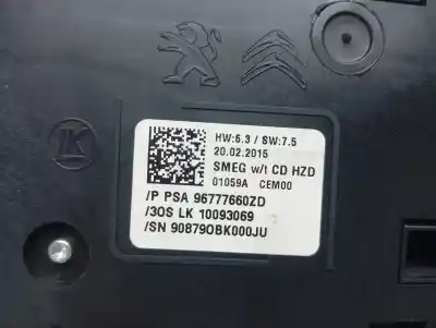 Second-hand car spare part multifunction switch for peugeot 308 sw active oem iam references 96777660zd  