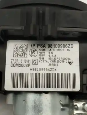 Автозапчасти б/у управление светом за ds 4 style 150 cv / 110 kw ссылки oem iam 98109986zd  