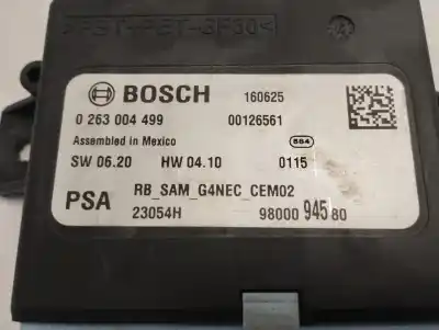Автозапчастина б/у електронний модуль для ds 4 style 150 cv / 110 kw посилання на oem iam 9800094580  