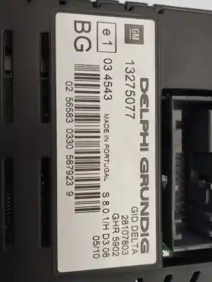 Second-hand car spare part Multifunction Display for OPEL ZAFIRA B Edition ´´111 Jahre´´ OEM IAM references 13275077  