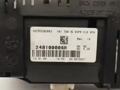 Peça sobressalente para automóvel em segunda mão quadrante por renault laguna iii initiale referências oem iam 248100006r  