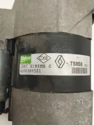 Peça sobressalente para automóvel em segunda mão motor de arranque por renault twingo gt referências oem iam 8200369521  