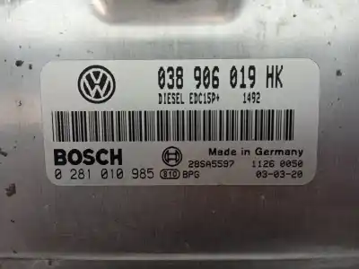 Second-hand car spare part ecu engine control for seat leon (1m1) sport oem iam references 038906019hk  
