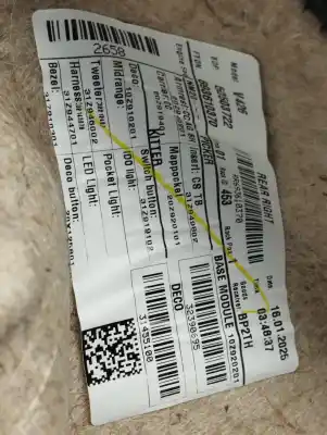 Peça sobressalente para automóvel em segunda mão forra / revestimento da porta traseira direita por volvo xc60 core awd referências oem iam 30747681  