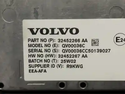 Second-hand car spare part multifunction display for volvo xc60 core awd oem iam references 32452266  