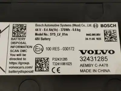Pezzo di ricambio per auto di seconda mano batteria per volvo xc60 core awd riferimenti oem iam p32431285  