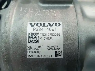 Peça sobressalente para automóvel em segunda mão compressor de ar condicionado a/a a/c por volvo xc60 core awd referências oem iam p32414891  
