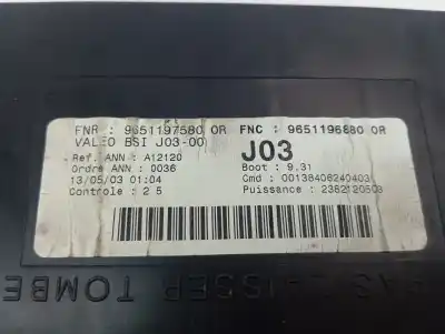 Second-hand car spare part fuse box unit for peugeot 307 break / sw (s1) break xr oem iam references 9651196880  