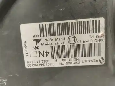 Tweedehands auto-onderdeel RECHTS KOPLAMP voor RENAULT MEGANE III BERLINA 5 P  OEM IAM-referenties 260100017R  