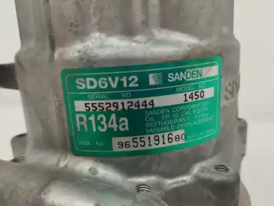 Second-hand car spare part air conditioning compressor for citroen c3 1.4 hdi exclusive oem iam references 9655191680  