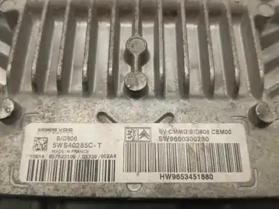 Second-hand car spare part ecu engine control for citroen c3 1.4 hdi exclusive oem iam references 9653451880  