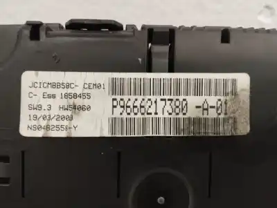 Pezzo di ricambio per auto di seconda mano pannello degli strumenti per citroen c4 picasso/spacetourer 1.6 hdi 88kw riferimenti oem iam 9666217380  