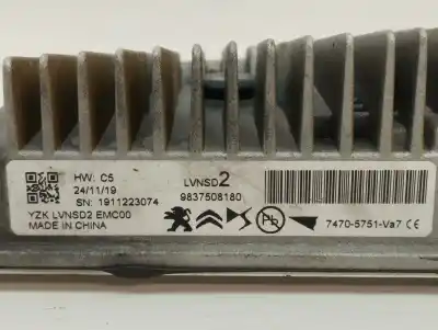 Peça sobressalente para automóvel em segunda mão módulo eletrônico por ds 7 crossback e-tense be chic referências oem iam 9837508180  