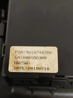 Автозапчасти б/у внутренний свет за ds 7 crossback e-tense be chic ссылки oem iam 9818744780  