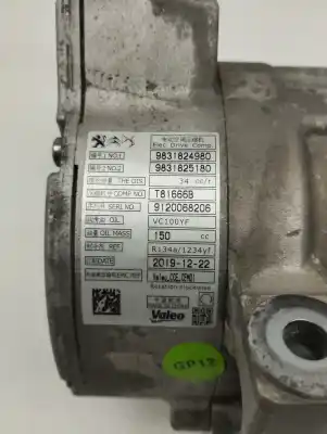 Автозапчасти б/у компрессор кондиционера воздуха за ds 7 crossback e-tense be chic ссылки oem iam 9831824980  