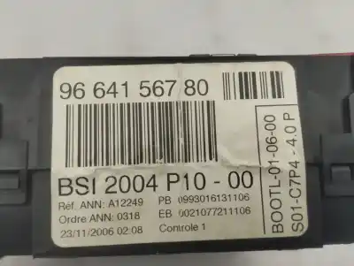 Second-hand car spare part fuse box unit for citroen c2 vtr oem iam references 9664156780  