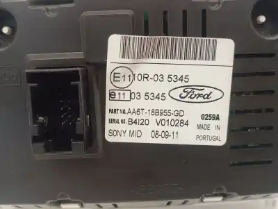 Second-hand car spare part multifunction display for ford fiesta (cb1) titanium oem iam references aa6t18b655gd  
