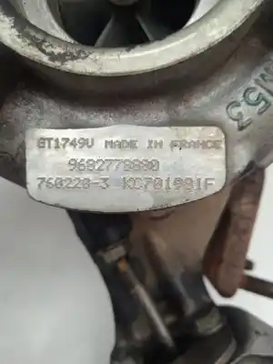 Second-hand car spare part turbocharger for citroen c8 hdi 138 fap exclusive oem iam references 9682778880  