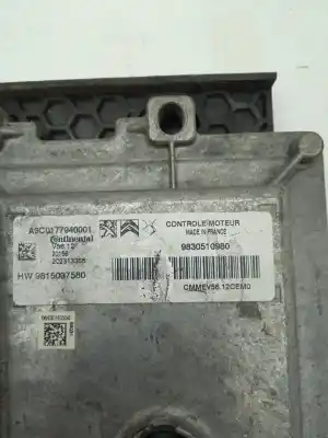 Second-hand car spare part ecu engine control for opel corsa c edition oem iam references 9830510980  