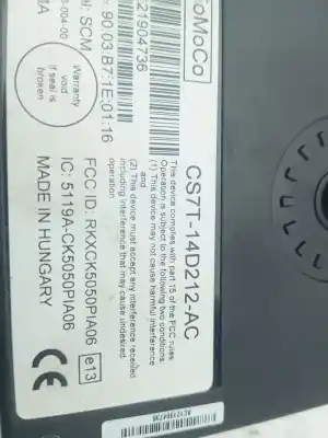 Second-hand car spare part electronic module for ford focus lim. (cb8) trend oem iam references cs7t14d212ac  