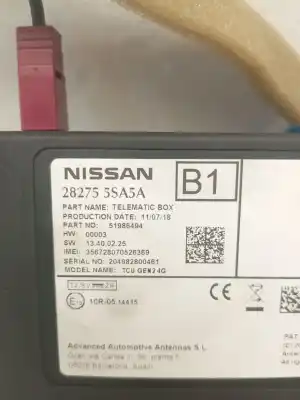 Peça sobressalente para automóvel em segunda mão módulo eletrônico por nissan leaf n-connecta referências oem iam 282755sa5a  